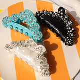 Crystal Rhinestone Pearl Hair Claws for Women
