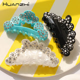 Crystal Rhinestone Pearl Hair Claws for Women