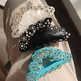 Crystal Rhinestone Pearl Hair Claws for Women