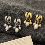 Baroque Freshwater Pearl Pendant Earrings