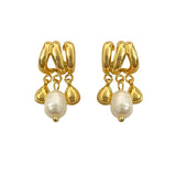 Baroque Freshwater Pearl Pendant Earrings
