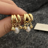 Baroque Freshwater Pearl Pendant Earrings