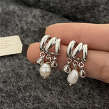Baroque Freshwater Pearl Pendant Earrings