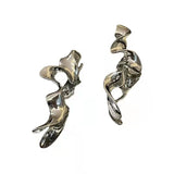 Irregular Metal Earrings European American Style Long Earrings