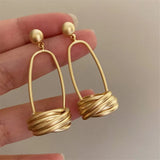 Metal Pendant Earrings European American Style Stud Earrings