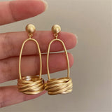 Metal Pendant Earrings European American Style Stud Earrings