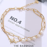 Baroque Freshwater Pearl Bracelet for Women, Lucky Cuff