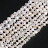 Irreg. Natural Freshwater Pearl Beads DIY Craft Jewelry 15in