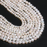 Irreg. Natural Freshwater Pearl Beads DIY Craft Jewelry 15in