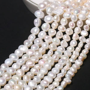 Irreg. Natural Freshwater Pearl Beads DIY Craft Jewelry 15in