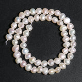 Irreg. Natural Freshwater Pearl Beads DIY Craft Jewelry 15in