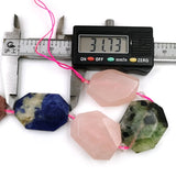Sodalite Rose Pink Amethyst Gemstone Bead Strand