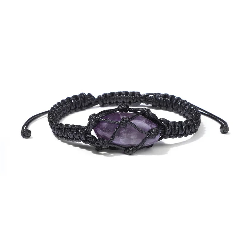 Natural Opal Raw Stone Healing Bracelet Reiki Jewelry