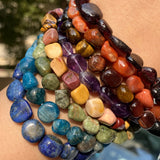 Irregular Agate Larimar Lapis Opal Tiger Eye Beads 8-10mm