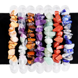 Irregular Stone Beaded Bracelet Matte Crystal Boho Jewelry