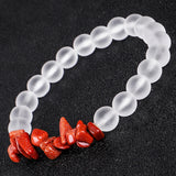Irregular Stone Beaded Bracelet Matte Crystal Boho Jewelry