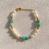 Natural Stone Bracelet Freshwater Chakra Jewelry