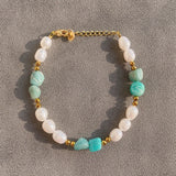 Natural Stone Bracelet Freshwater Chakra Jewelry