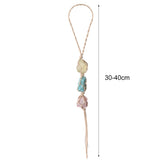 Raw Quartz Car Rearview Mirror Pendant Dream Catcher Home Ornament
