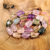 Natural Stone Loose Beads Strand Faceted Cut Fluorite Amethyst Healing Crystal