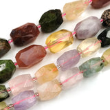 Yellow Fluorite Amethyst Faceted Cut Loose Beads for DIY Jewelry