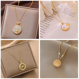 Irregular Oval Letter Pendant Necklace For Women Personality