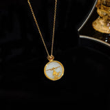 Irregular Oval Letter Pendant Necklace For Women Personality