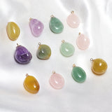 Irregular Oval Amethyst Gemstone for DIY Earrings and Necklaces