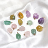 Irregular Oval Amethyst Gemstone for DIY Earrings and Necklaces