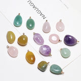 Irregular Oval Amethyst Gemstone for DIY Earrings and Necklaces