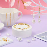 Pearl Beads Jewelry Making Kit Ear Hook Spacer Beads for DIY Bracelet