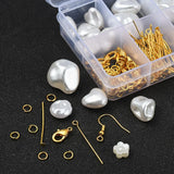 Pearl Beads Jewelry Making Kit Ear Hook Spacer Beads for DIY Bracelet