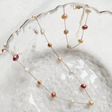 Mixed Purple Pink Baroque Pearl Choker Necklace for Women