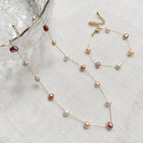 Mixed Purple Pink Baroque Pearl Choker Necklace for Women