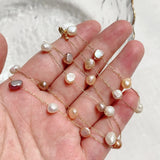 Mixed Purple Pink Baroque Pearl Choker Necklace for Women