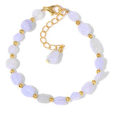 Irregular Quartzs Beaded Bracelets Natural Stone Braided Adjustable Bracelet