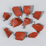 Irregular Raw Stone Agates Quartz Pendant for Jewelry Making DIY