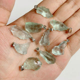 Irregular Raw Stone Agates Quartz Pendant for Jewelry Making DIY