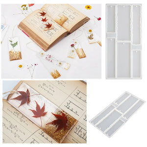 Irregular Rectangular Bookmark Epoxy Resin Mold DIY Crafts
