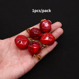 Red Coral and Sea Bamboo Pendants for DIY Jewelry Making