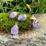 Irregular Rough Stone Pendant Natural Crystal Agates Pendants DIY Jewelry