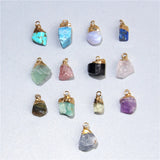 Irregular Rough Stone Pendant Natural Crystal Agates Pendants DIY Jewelry