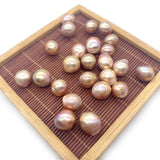 Irregular Round Beads Pearl Necklace for Jewelry Making DIY