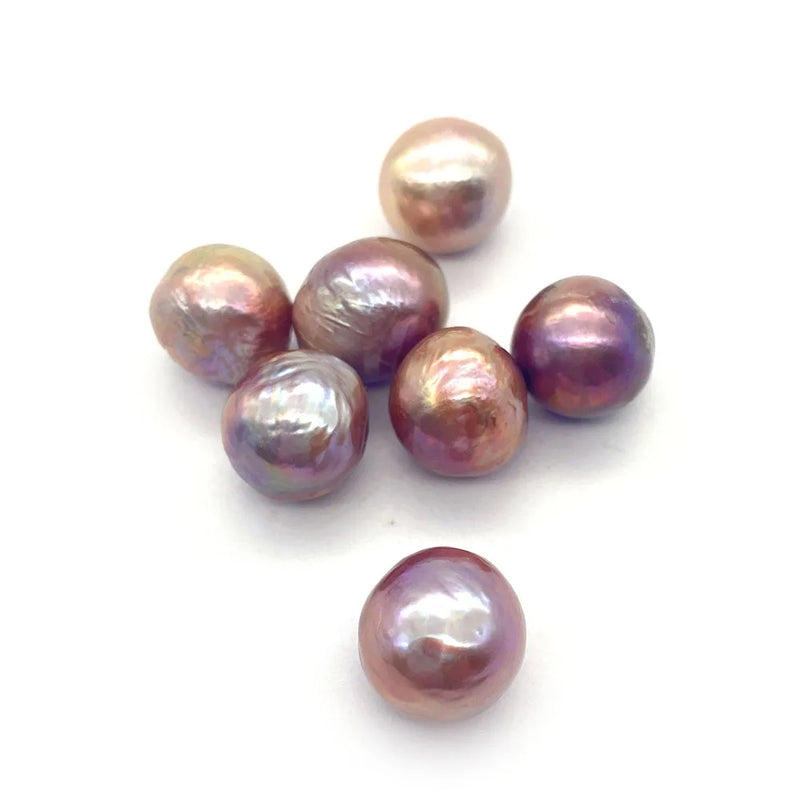 Irregular Round Beads Pearl Necklace for Jewelry Making DIY