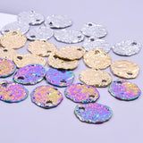 Irregular Round Charm Stainless Steel Charms For Jewelry Making