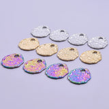 Irregular Round Charm Stainless Steel Charms For Jewelry Making
