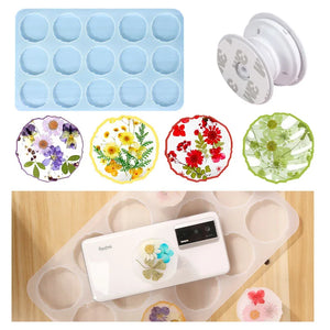 Irregular Heart Phone Grip Silicone Mold for Resin Art
