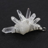 Irregular Natural Crystal Quartz Pendant Jewelry Making