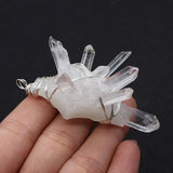 Irregular Natural Crystal Quartz Pendant Jewelry Making