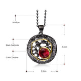 Irregular Red Stone Pendant Necklace for Women